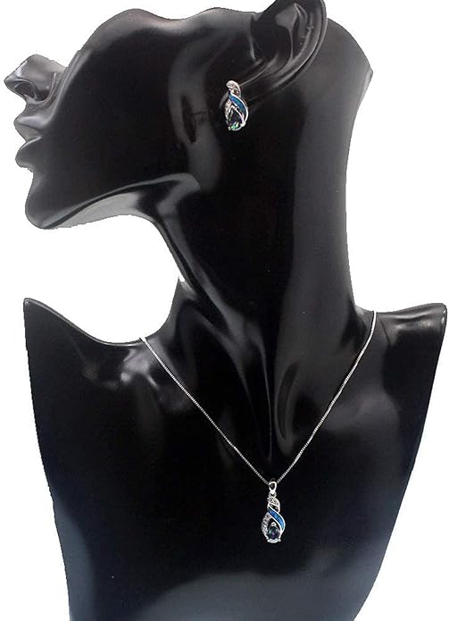 Hermosa Jewelry Sets Australian Created Opal Necklace Earrings Mother's Day Gifts Jewelry for Mom
