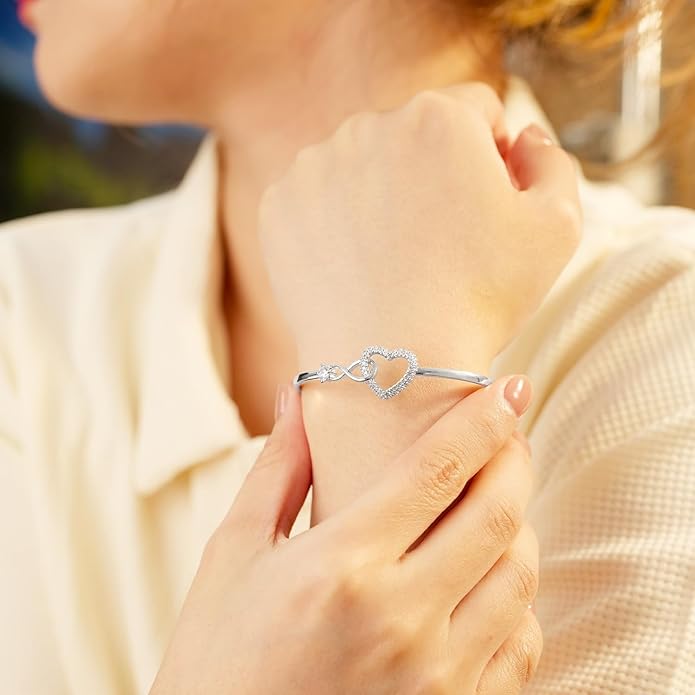 To My Soulmate Bracelet For Women With Heartfelt Message Card & Elegant Box, Bracelet For Girls, Soulmate Birthday, Wedding, Christmas Jewelry Gift From Boyfriend, Husband