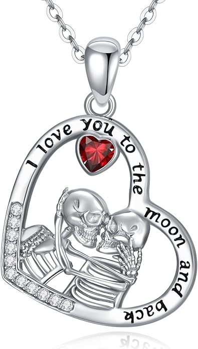 KoyeKei Sterling Silver Halloween Necklace Gothic Jewelry Gifts for Women Men