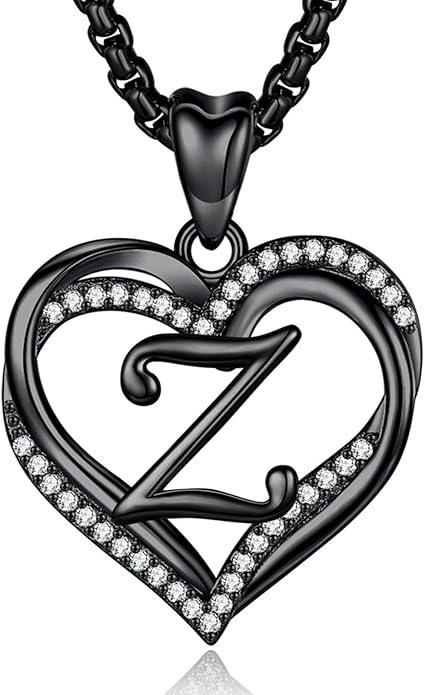 INFUSEU Unique Initial Necklaces for Women Girls Small Heart Letter Jewelry, Meaningful Personalized Gifts