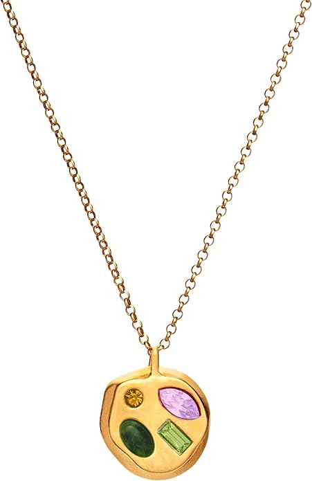 Birthdate 14k Gold Necklace for Women - 16-20in Adjustable 14 Karat Gold Chain with Lobster Clasp - Cadenas de Oro 14k Puro Para Mujer, Ladies Jewelry Birthstone