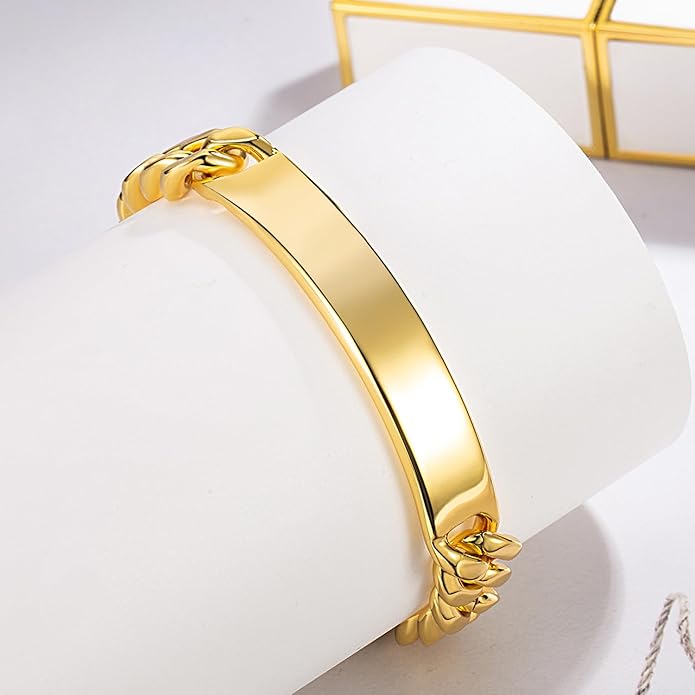 Men 925 Sterling Silver Solid Miami Cuban Link Chain Bracelet 12MM Rectangular Card Bangles 7 "7.5" 8 "8.5" 9 "9.5" 10" Thick Big Curb Cuban Chain Jewelry Gift