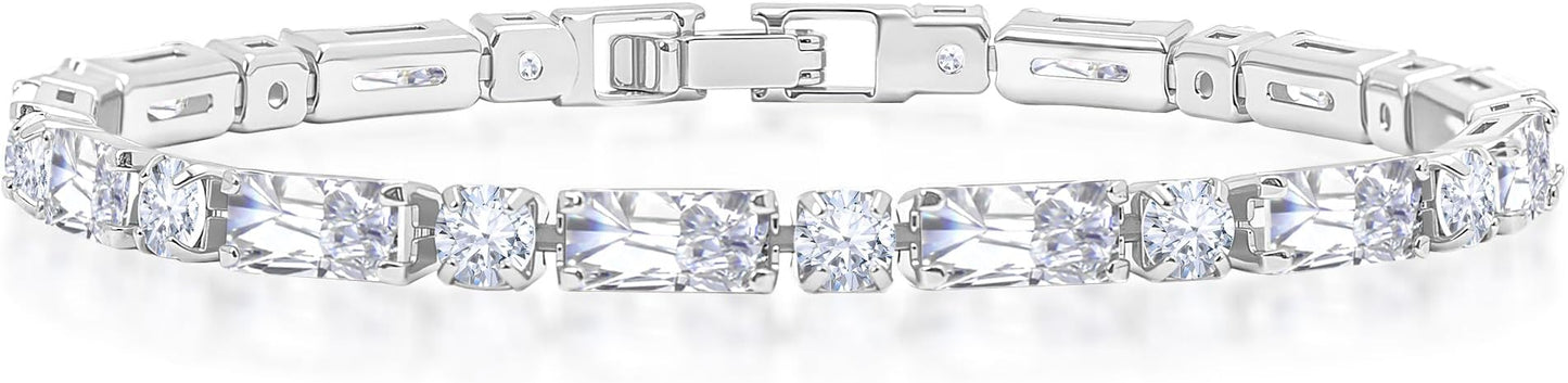 Tennis Bracelets for Women, 14K Gold Plated Diamond Bracelet, Cubic Zirconia Dainty Gold Bracelet for Women, Gifts Jewelry for Women