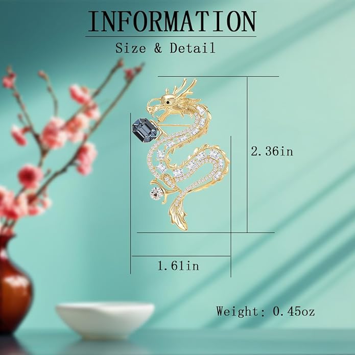 Animal Brooch for Women Girls 18k Gold Plated Animal Brooch Pin Rhinestone Animal Brooch Lapel Pin Jewelry Thanksgiving Day Birthday Wedding Gifts for Mom Wife