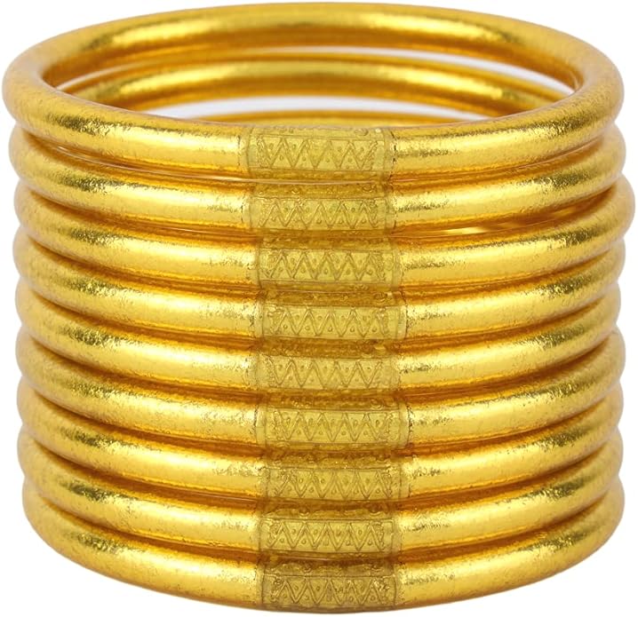 BuDhaGirl Gold All Weather Bangles (AWB) - Serenity Prayer