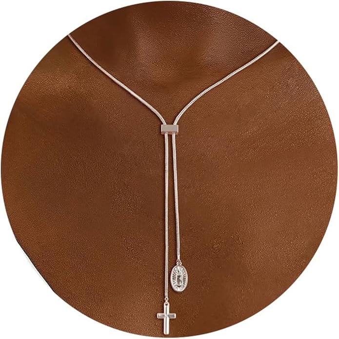 CHESKY Lariat Gold Necklace for Women Trendy, Dainty Long Necklace 14k Gold Plated/Silver Y-Shaped Pendant Necklace Layered Cz Beaded Chain Drop Necklaces Simple Gold Jewelry For Women Gift