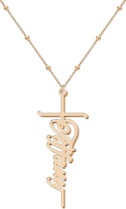 Custom Name Necklace - 925 Sterling Silver & 316 Stainless Steel, 14 Fonts & Multi-Language Options, 4 Colors, 5 Chain Styles, Personalized Gift with Premium Box