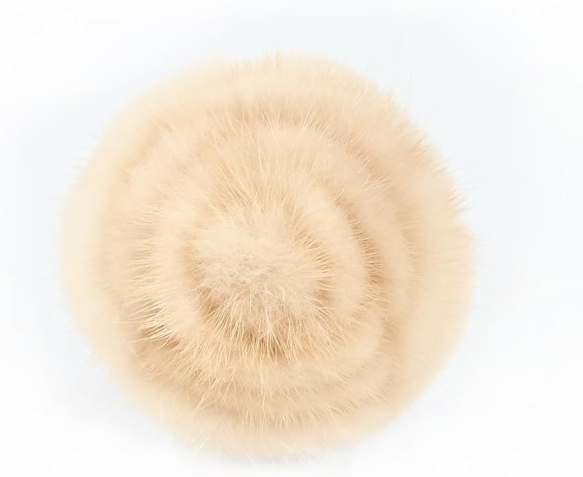 Elegant Mink Fur Red Rose Brooch 3D Real Fur Pin for Womens Girls Floral Brooch Clothing Bag Scarf Decoration Shawl Pins Jewerly