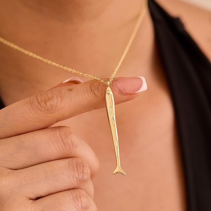 Gold Necklace for Women-14K Gold Plated Bow,Dragon,Shell, Palm Tree, Seahorse, Conch Shell,Sardines, Cowboy Boot,Bat,Bunny Pendant Beachy Jewelry for Women Gifts