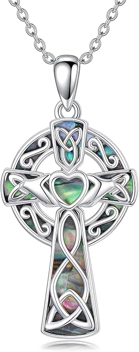 Seiyang 925 Sterling Silver Mustard Seed/Cross/Star of David/Triquetra Trinity Knot/Celtic/Claddagh Necklace Christian/Irish Jewelry Gifts for Women Mom Her