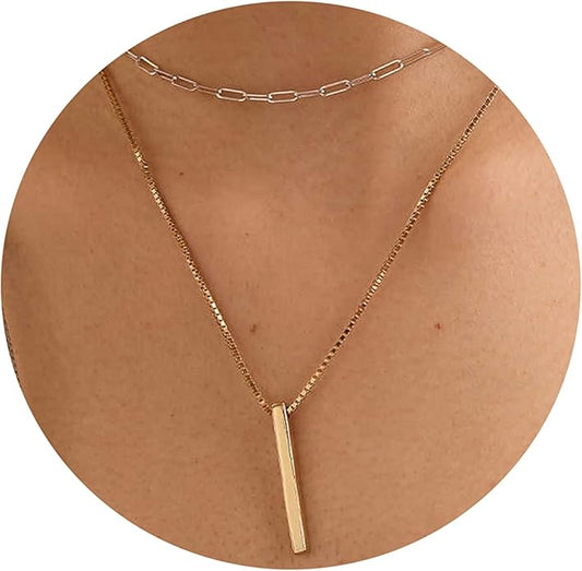 Collner 14K Gold Heart Pendant Necklace for Women Dainty Star Necklace Tiny Evil Eye Choker Necklace Boho Crescent Moon Necklace Minimalist Jewelry