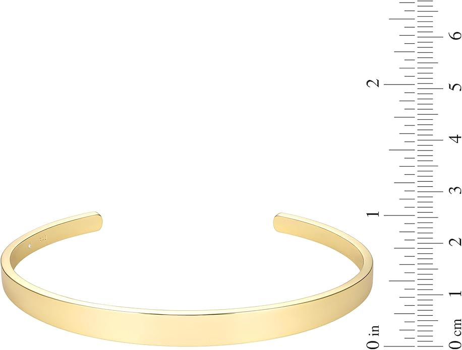 Amazon Essentials Cuff Bracelet, 8"