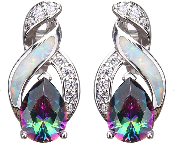 Hermosa Jewelry Sets Australian Created Opal Necklace Earrings Mother's Day Gifts Jewelry for Mom