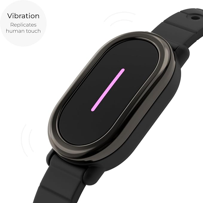 BOND TOUCH 4 Long-Distance Relationship Smart Bracelet for Couples to Feel Connected (1 Unit) Long Battery Life, Bluetooth Connection, Haptic Vibration, Compatible with iOS and Android (Black)