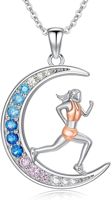Soccer/Basketball/Gymnastics/Swimming/Ballet/Running/Golf/hockey Necklace 925 Sterling Silver Sport Jewelry Birthday Christmas Gifts for Women