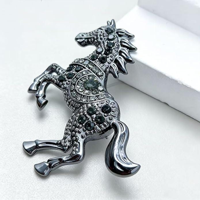 2026 New Year Of Horse Pin Brooch, Good Luck Chinese Zodiacs Horse Pins For Fashion Accessories Animal Lucky Charm Statue Feng Shui Gifts Jewelry For Women Men