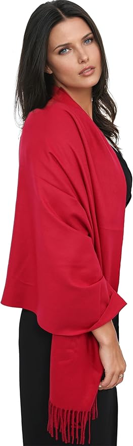 Ocomfly 100% Pashmina Scarf for Women - Premium Womens Scarves - Gift Boxed - Shawls or Wraps - Ultra Soft and Warm