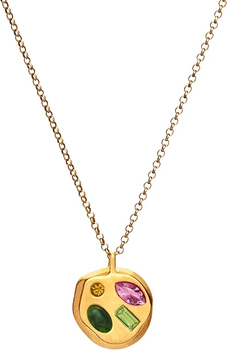 Birthdate 14k Gold Necklace for Women - 16-20in Adjustable 14 Karat Gold Chain with Lobster Clasp - Cadenas de Oro 14k Puro Para Mujer, Ladies Jewelry Birthstone