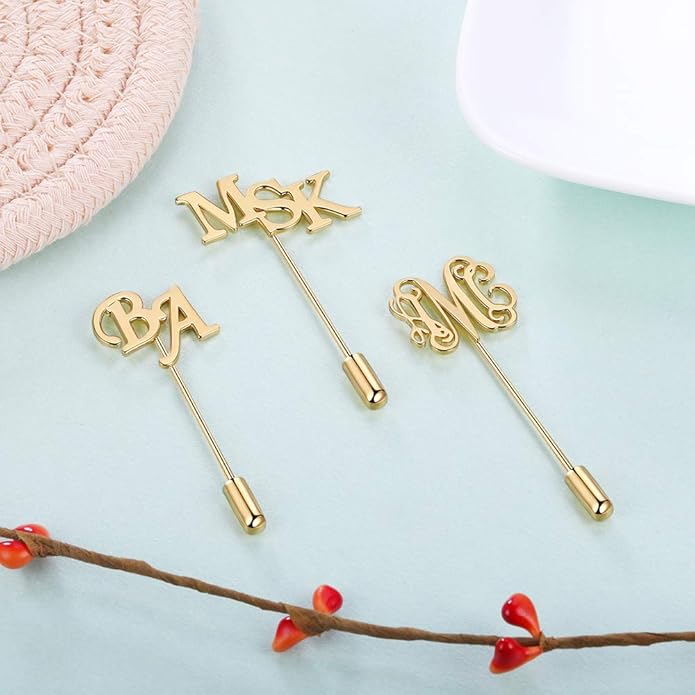 Albertband Name Brooch Pin Personalized Gifts for her Customized Name Brooch for Mother Women Fashion Pin Jewelry Christmas Gifts for mom