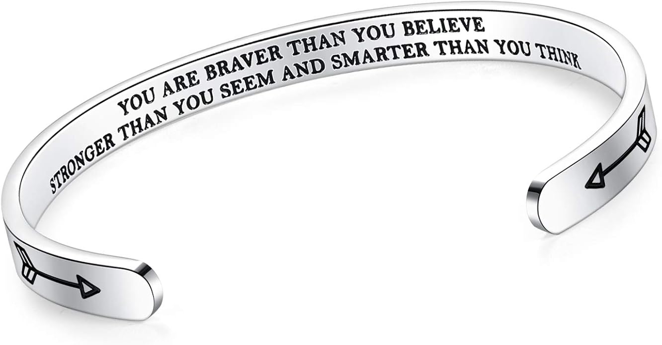 SAM & LORI Personal Bracelets for Teens/Women-Inspirational Jewelry Gifts (Various Designs) for Daughter/Sister/Mom/Friends-Adjustable Bracelet in a Pretty Gift Box