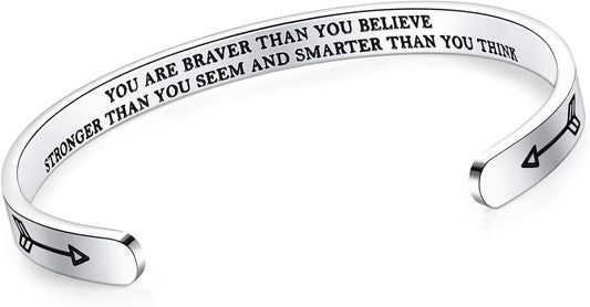 SAM & LORI Personal Bracelets for Teens/Women-Inspirational Jewelry Gifts (Various Designs) for Daughter/Sister/Mom/Friends-Adjustable Bracelet in a Pretty Gift Box