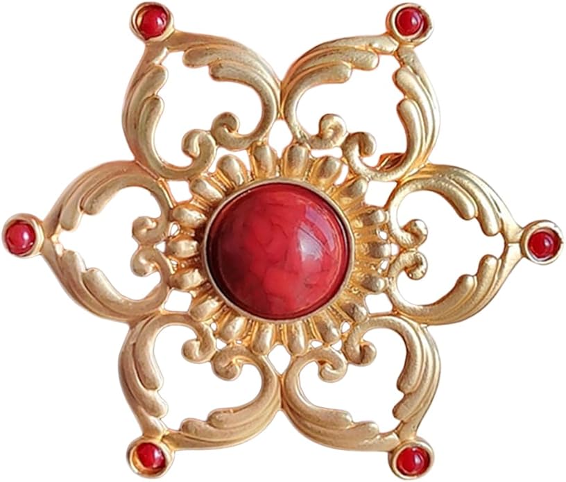 JKQBUX Versailles series Baroque elegant Brooches Pin for Women Men Girls Retro Court Pearl Corsage Pin delicate accessory