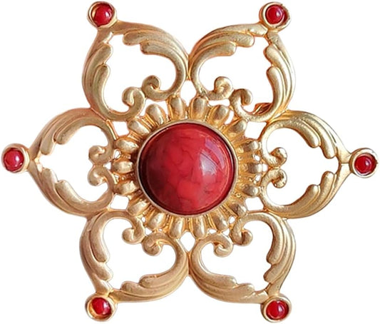 JKQBUX Versailles series Baroque elegant Brooches Pin for Women Men Girls Retro Court Pearl Corsage Pin delicate accessory