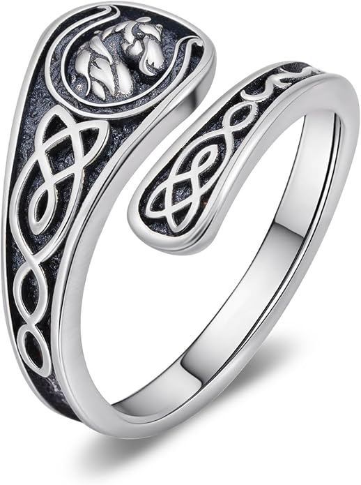 Spoon Rings for Women 925 Sterling Silver Mushroom/Phoenix/Snake/Cardinal/Octopus/Tree of Life/Sunflower/Highland Cow/Dragonfly/Dragon/Horse/Sea Turtle/Frog Rings