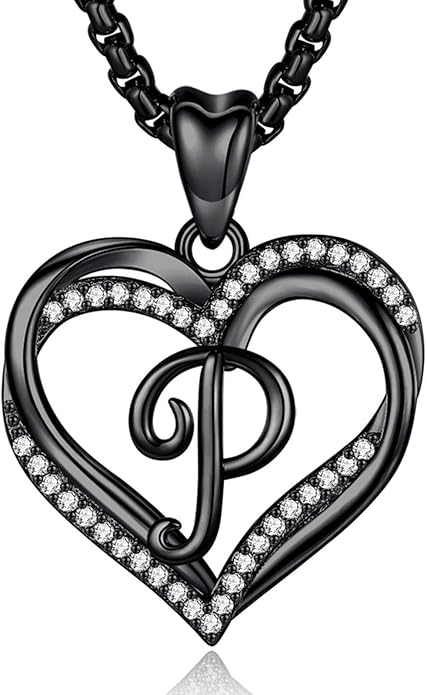INFUSEU Unique Initial Necklaces for Women Girls Small Heart Letter Jewelry, Meaningful Personalized Gifts