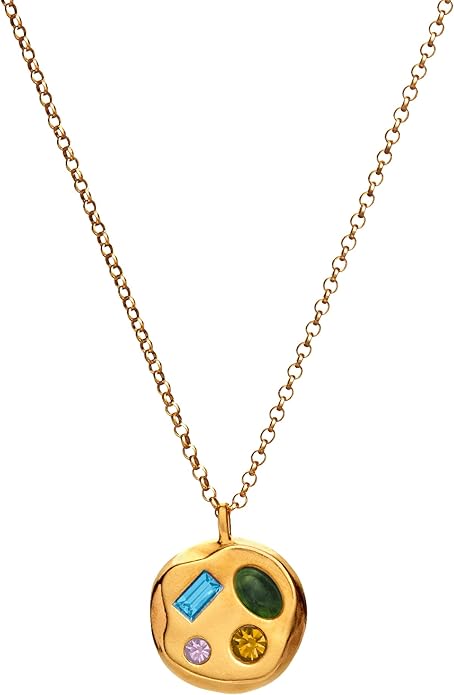 Birthdate 14k Gold Necklace for Women - 16-20in Adjustable 14 Karat Gold Chain with Lobster Clasp - Cadenas de Oro 14k Puro Para Mujer, Ladies Jewelry Birthstone