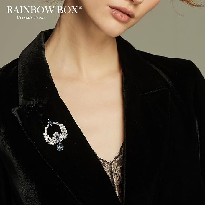 RAINBOW BOX Brooches for Women-Valentine Day Gifts Brooch Pins with Women's Brooches & Pins