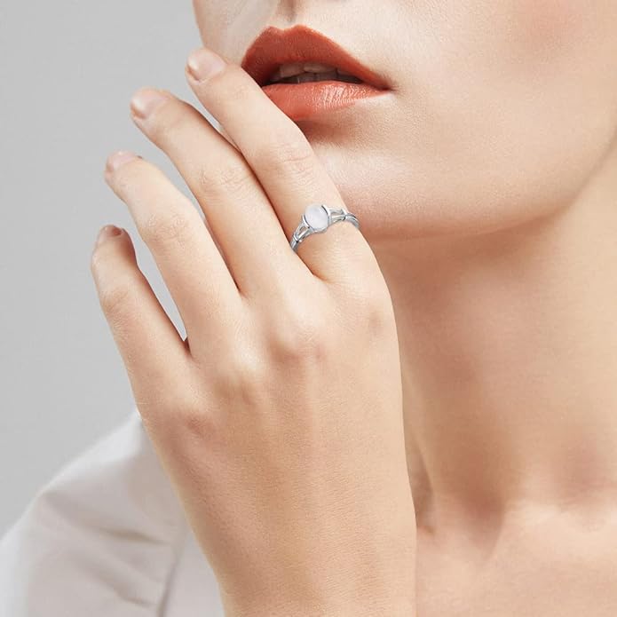 CiNily 18K Gold Plated Opal Ring-White Fire Opal & Amethyst & Cubic Zirconia Women Jewelry Gemstone Engagement Anniversary Ring Size 5-13