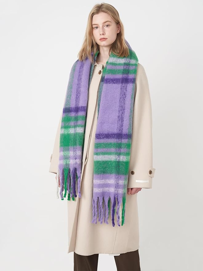 Halemet Vintage Scarfs for Women Warm Shawls and Wraps for Evening Dresses Soft Poncho Coat Thick Cardigan Wrap Cozy 2026