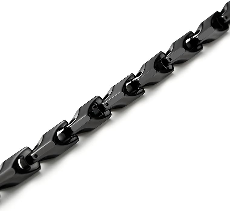 Urban Jewelry Astro Snake 18K Gold plated/Stainless steel Men's Heavy Weight Tungsten Carbide Base Link Necklace Chain