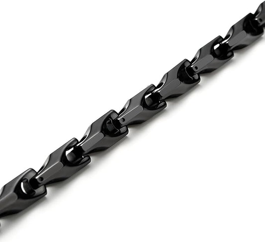 Urban Jewelry Astro Snake 18K Gold plated/Stainless steel Men's Heavy Weight Tungsten Carbide Base Link Necklace Chain