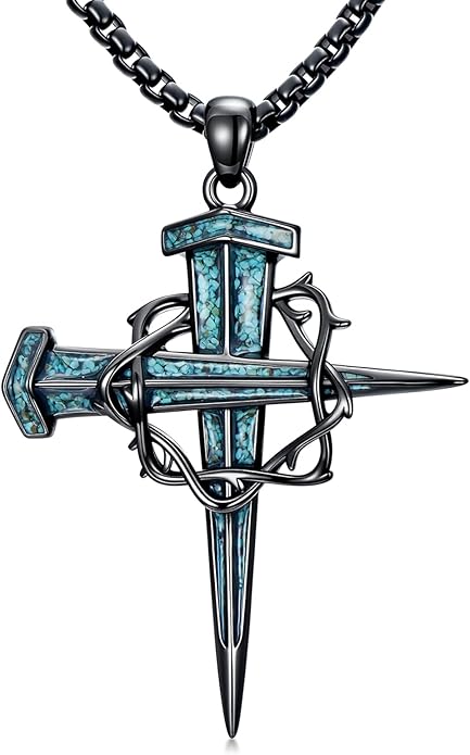 Cross Necklace for Men 925 Sterling Silver Celtic Cross Pendant Christian Jewelry Religious Christmas Gifts for Women