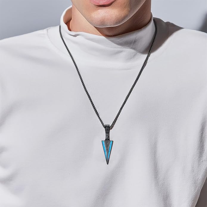 KoyeKei Viking Necklace for Men 925 Sterling Silver Viking Norse Pagan Jewelry Gifts for Women