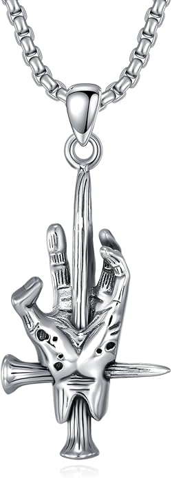 KoyeKei Sterling Silver Halloween Necklace Gothic Jewelry Gifts for Women Men