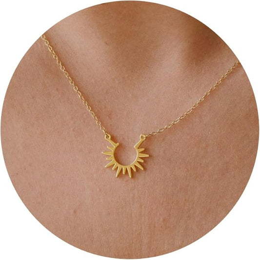 Gold Necklace for Women-14k Gold Plated Infinity Necklace Star Of David Necklace Evil Eye Cross Pendants Heart Dainty Gold Necklace For Women