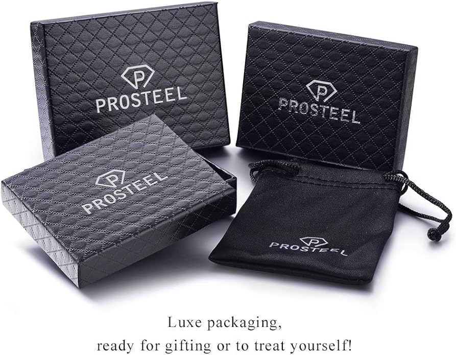 PROSTEEL 30/40/60/80/100mm Chunky Hoop Earrings For Women Gold Plated/Black Stainless Steel Hoops Earrings Statement Jewelry