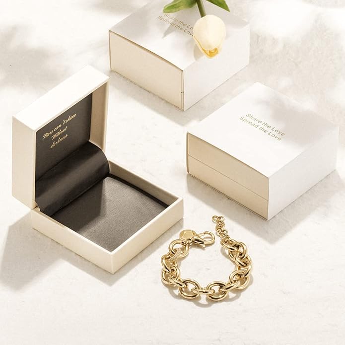 CIUNOFOR Multiple Selection Link Bracelet Designer Brand Inspired Antique Women Jewelry Cable WireVintage Valentine's Day Wide Cuban Curb Link Bracelet Stainless Steel Adjustable Chain for Men and Unisex adults.