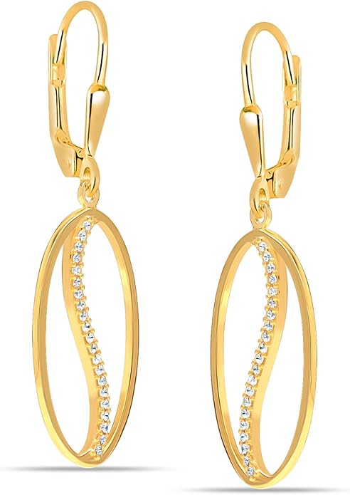 LeCalla 925 Sterling Silver Leverback Drop Earrings | Lightweight Celtic-Knot Filigree Heart Teardrop Dangle Earring for Women's Gift for Her