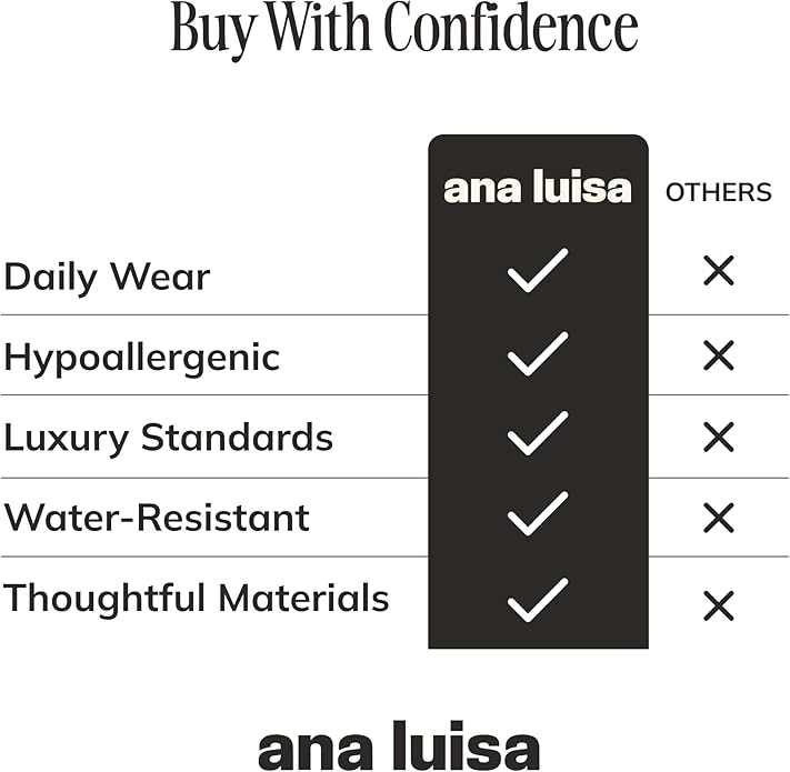 Ana Luisa Pendant Necklaces for Women - 14K Gold Plated and Silver Rhodium Necklace - Pearl, Heart, Circle, Moonstone, Gemstone, Knot Charm Styles - Hypoallergenic, Dainty, Trendy Layering Necklaces