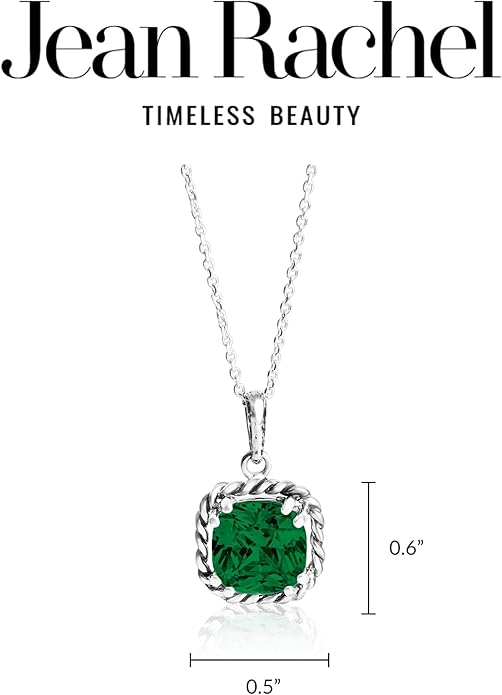 JEAN RACHEL JEWELRY 925 Sterling Silver Necklace for Women - Rope with Cubic Zirconia Vintage Design - Hypoallergenic, Lead & Nickel Free Jewelry - Artisan Handcrafted Statement Necklace