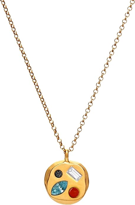Birthdate 14k Gold Necklace for Women - 16-20in Adjustable 14 Karat Gold Chain with Lobster Clasp - Cadenas de Oro 14k Puro Para Mujer, Ladies Jewelry Birthstone
