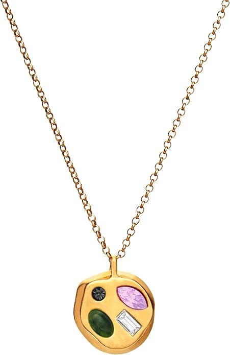 Birthdate 14k Gold Necklace for Women - 16-20in Adjustable 14 Karat Gold Chain with Lobster Clasp - Cadenas de Oro 14k Puro Para Mujer, Ladies Jewelry Birthstone