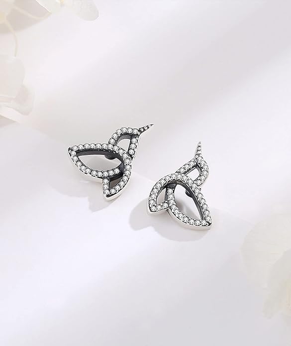 INFUSEU Sterling Silver Cute Stud Earrings Cat Frog Mushroom Bunny, Small Gifts for Women Teen Girls Animal Lovers