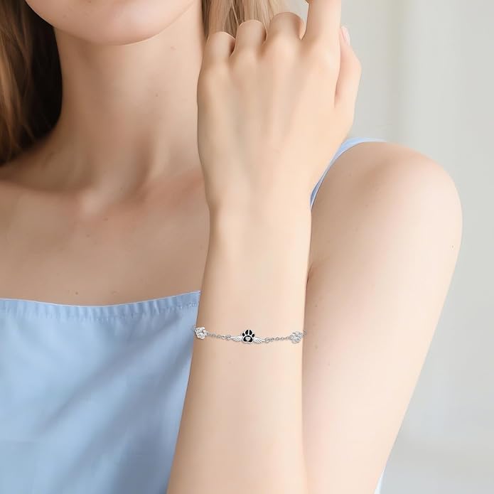 Animal Bracelet for Women 925 Sterling Silver Cat/Dolphin/Turtle/Horse Bracelet Jewelry Gifts