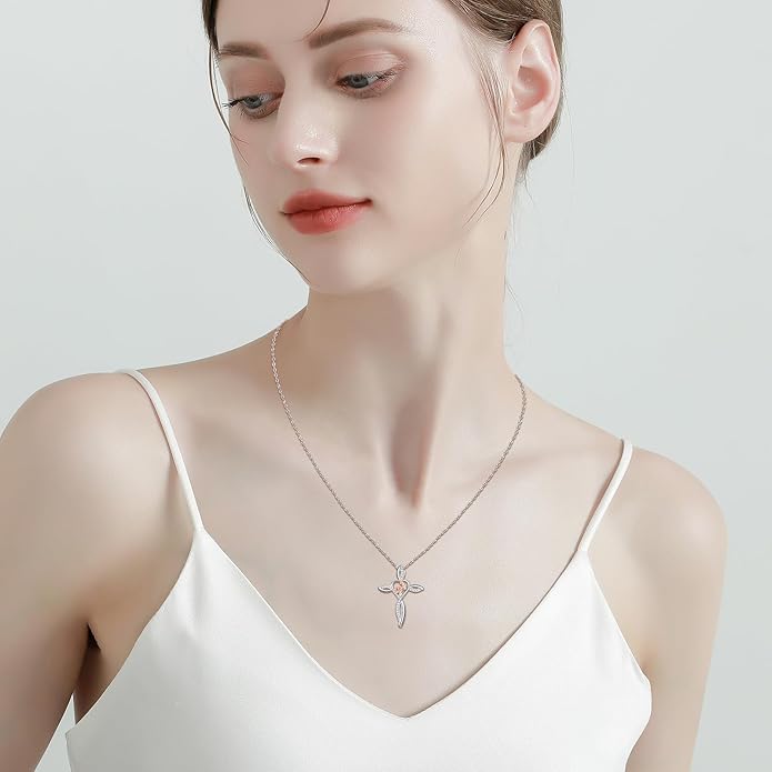 Mother's Day Necklace Gifts 925 Sterling Silver Mom/Wife/Grandma/Nana/Family I Love You Mom Necklace for Women Jewelry Birthday Gifts for Couple