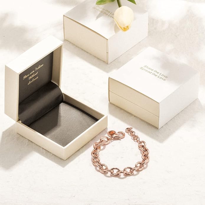 CIUNOFOR Multiple Selection Link Bracelet Designer Brand Inspired Antique Women Jewelry Cable WireVintage Valentine's Day Wide Cuban Curb Link Bracelet Stainless Steel Adjustable Chain for Men and Unisex adults.